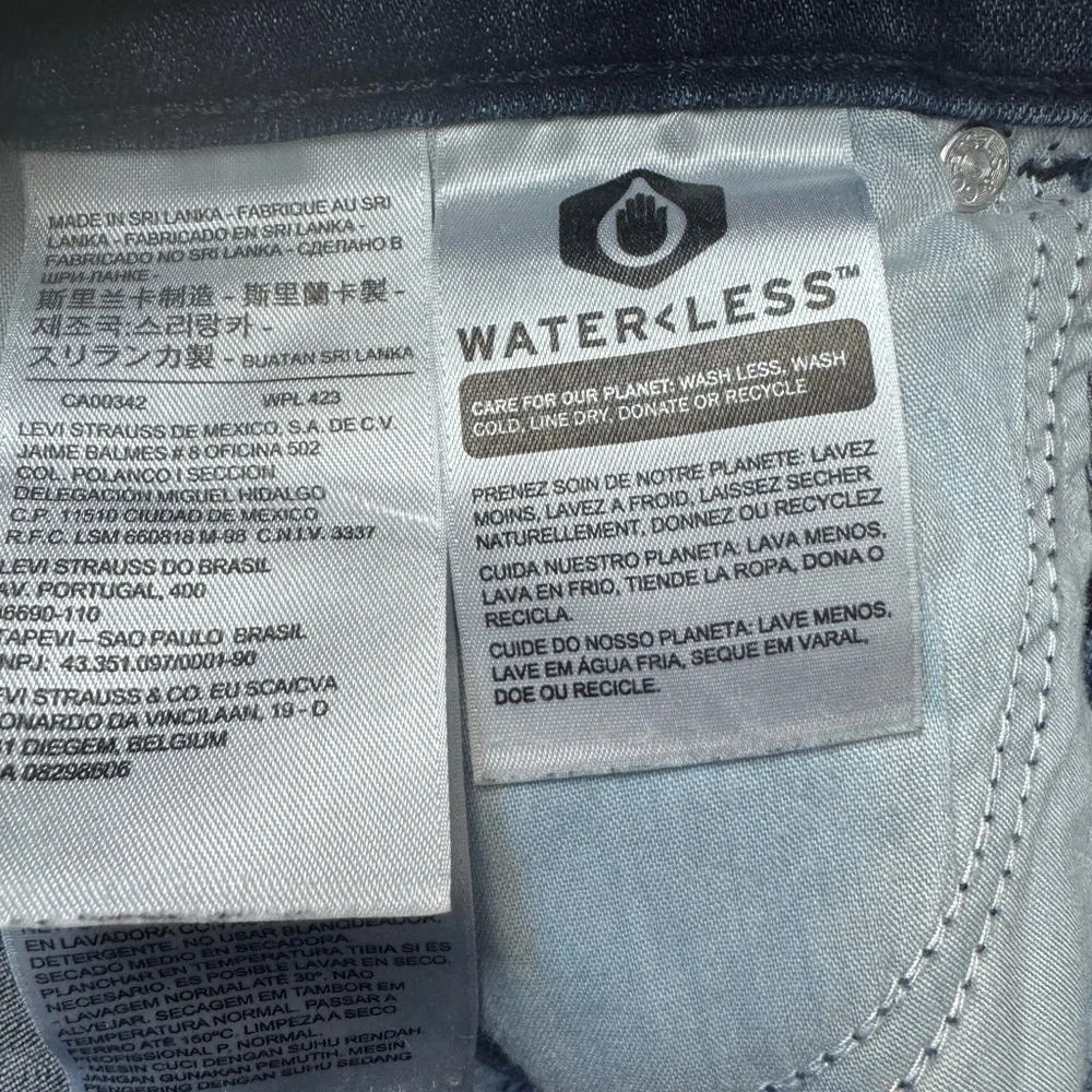 Levi's Women's Dark Blue classic straight Jeans size 31 - Picture 9 of 9
